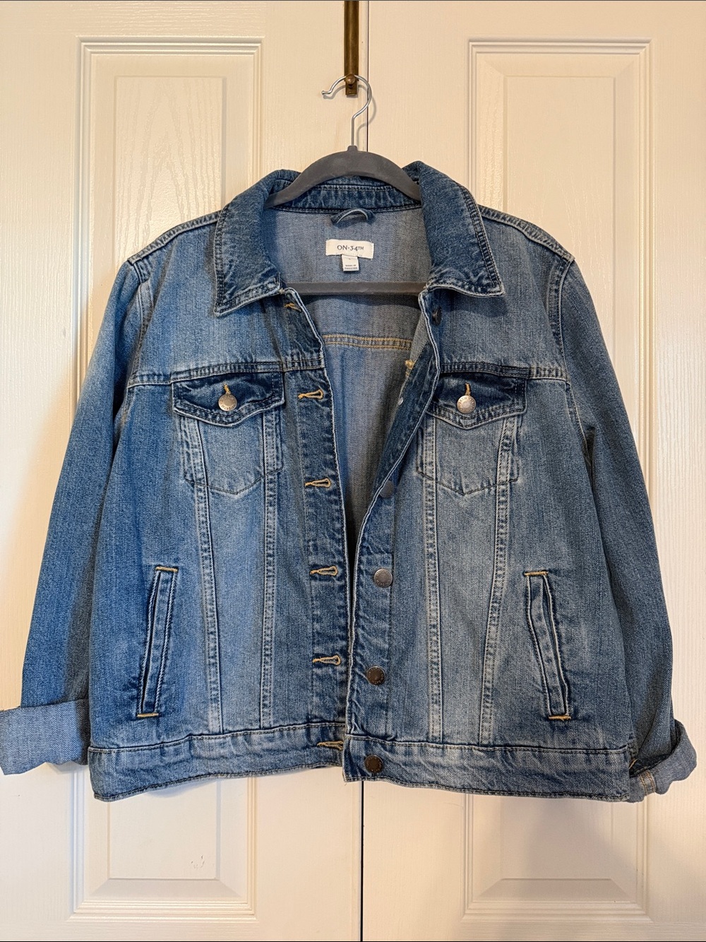 On & On Lightweight Medium Blue Denim Jacket